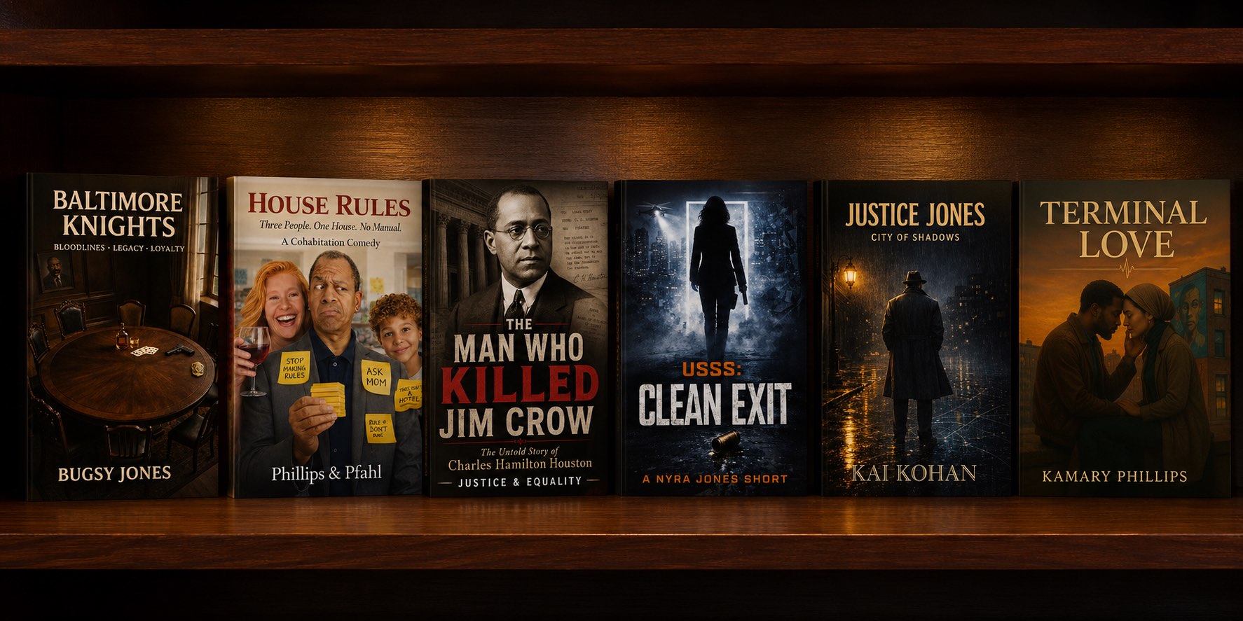 Audible Publishers book shelf showing catalog covers